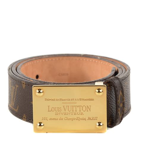 louis vuitton inventeur belt|inventeur belt poshmark.